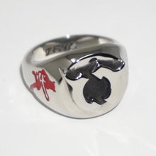 Load image into Gallery viewer, GEMINI RIGHTS SIGNET RING (ENAMEL)
