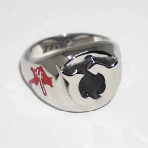 GEMINI RIGHTS SIGNET RING (ENAMEL)