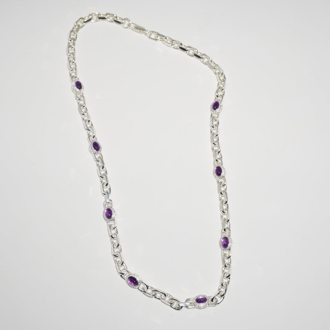 925 SILVER AMETHYST NECKLACE