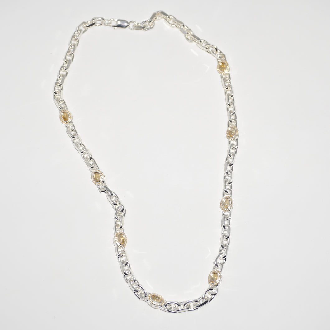 925 SILVER CITRINE NECKLACE